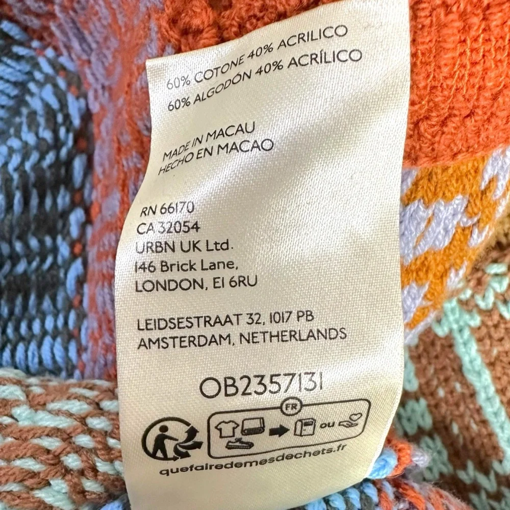 Free People Bohemian Grunge After School Retro Sweater Circle Mini Skirt Medium - Picture 9 of 10